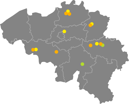 Réseau d'agences locales et sites industriels